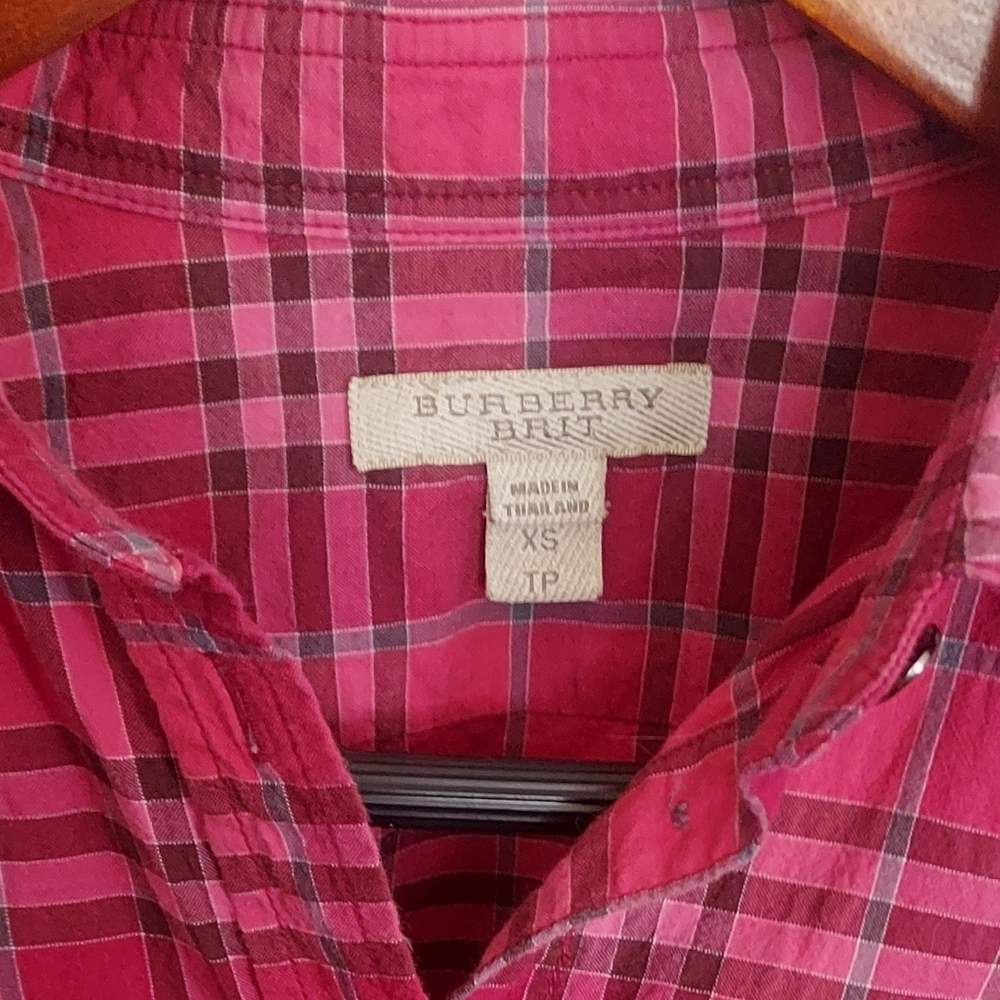 Burberry Brit Nova Check button down shirt. Size xs.